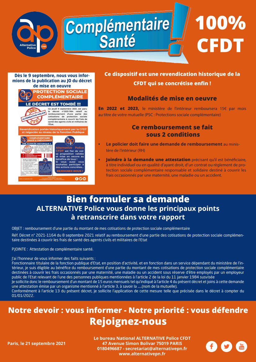 Complémentaire santé : 100% CFDT