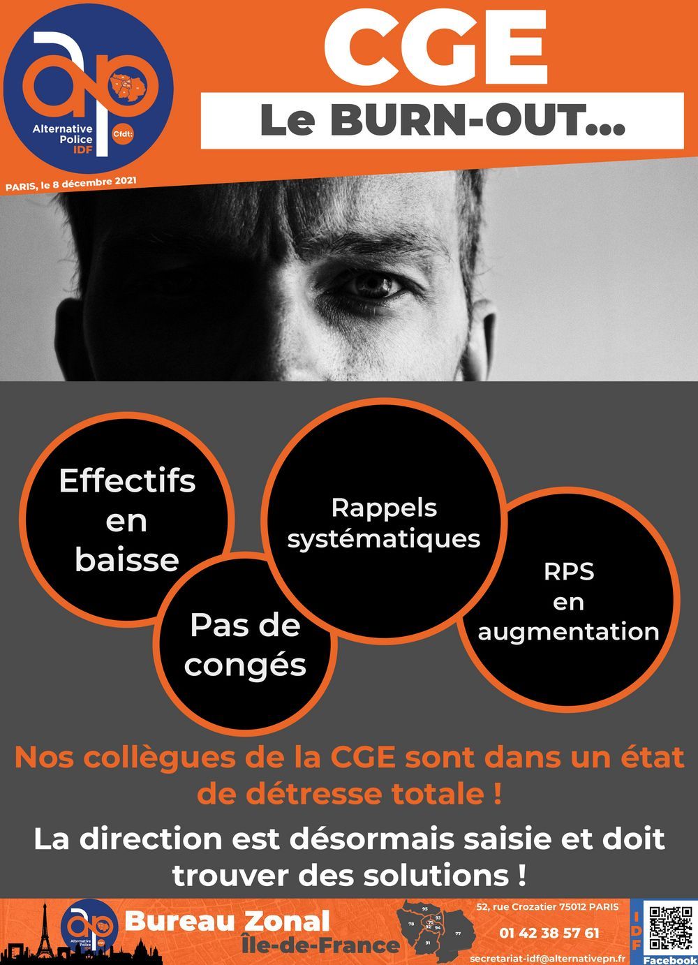 CGE : LE BURN-OUT