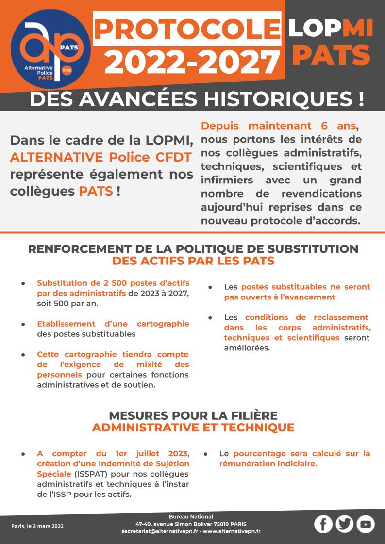 Protocole 2022 2027 pour les PATS : Des avancées historiques !