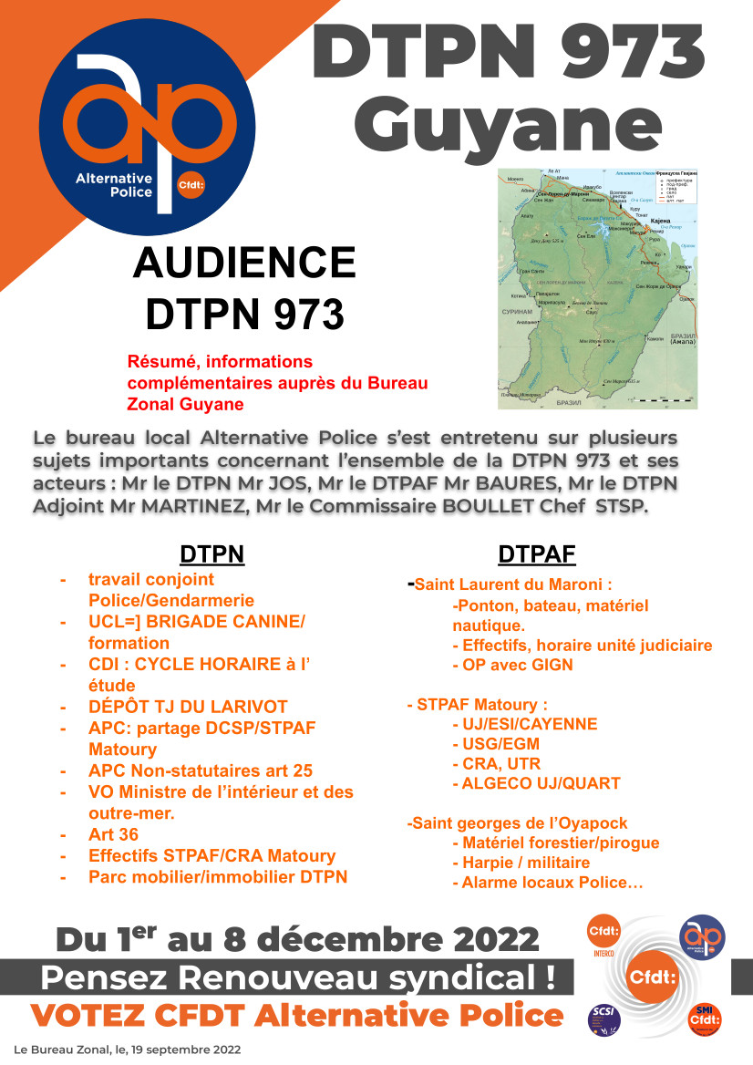 Audience DTPN 973 Guyane