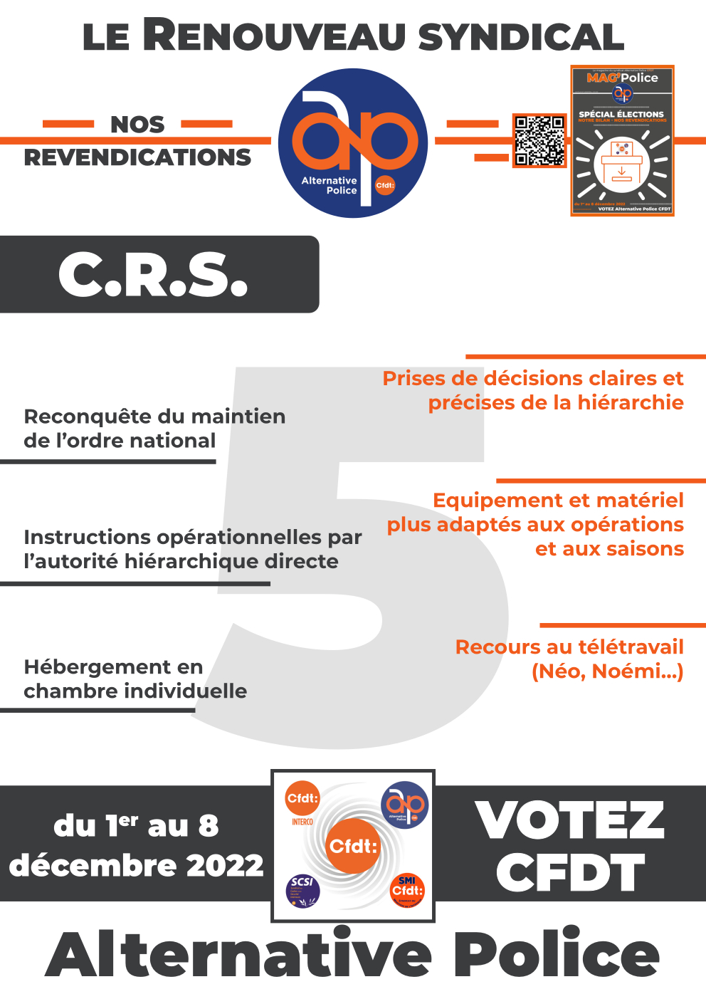 C.R.S. : nos revendications !