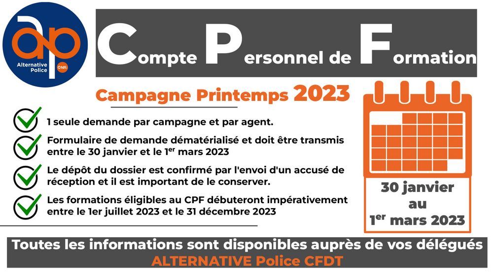 CPF : campagne printemps 2023