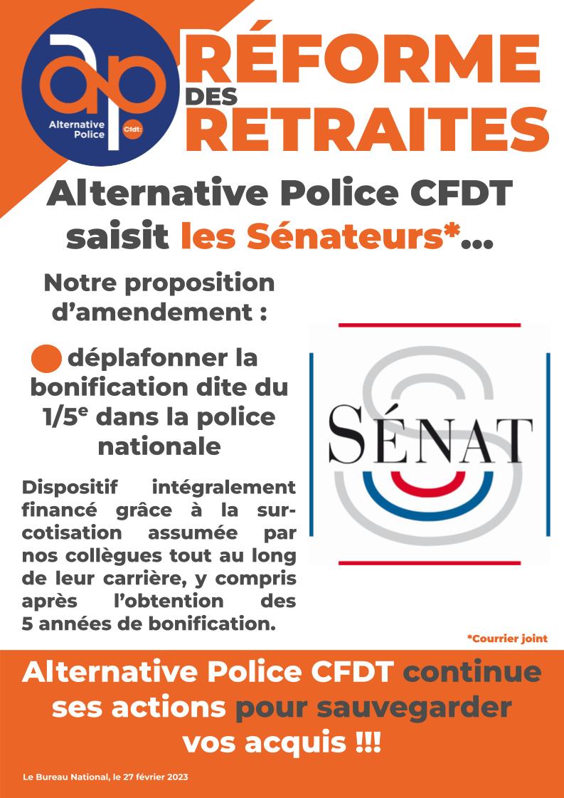 Réforme des retraites - Proposition d'amendement aux Sénateurs !