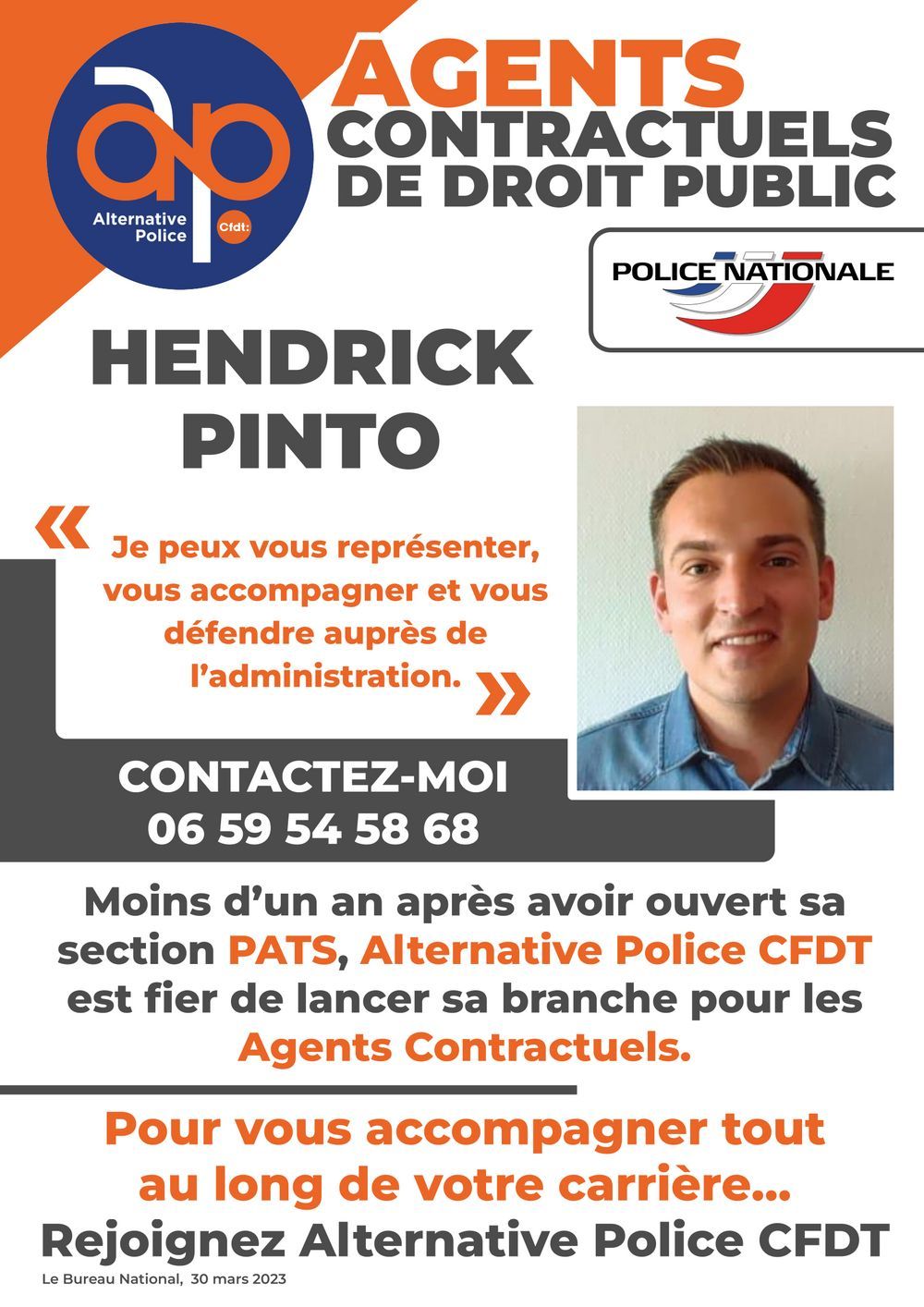 Alternative Police CFDT lance la branche des Agents Contractuels