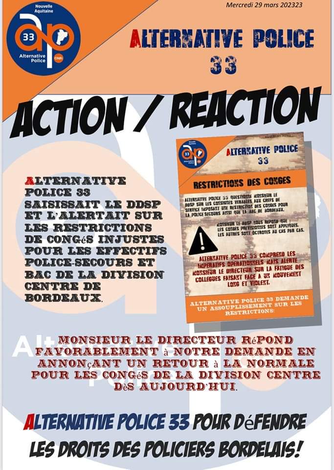 CSP BORDEAUX RESTRICTIONS CONGES SUITE