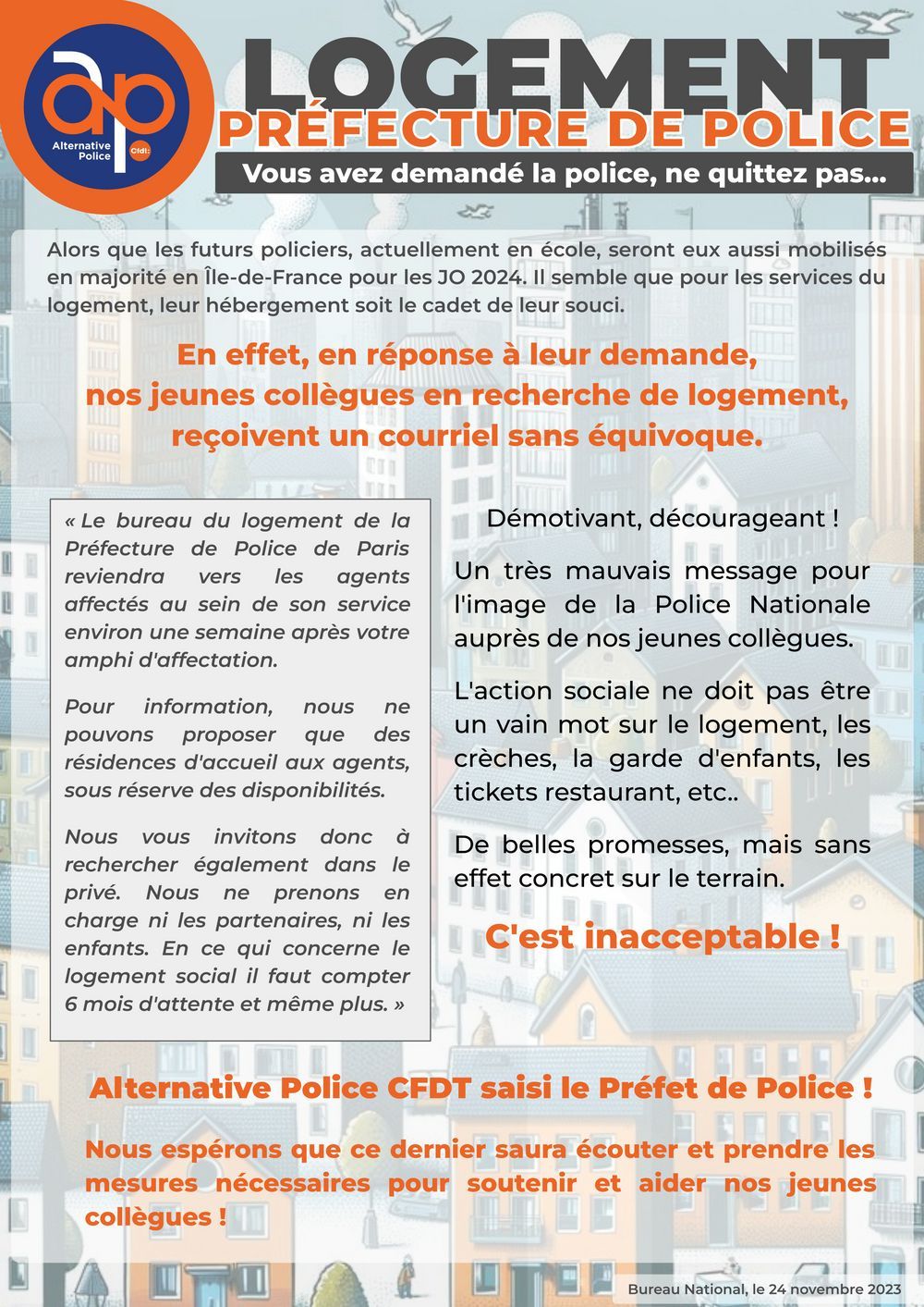 Logement - Préfecture de Police de Paris