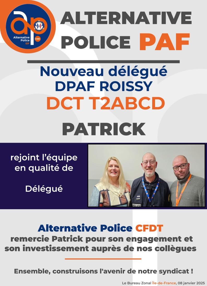 Alternative Police CFDT DPAF ROISSY