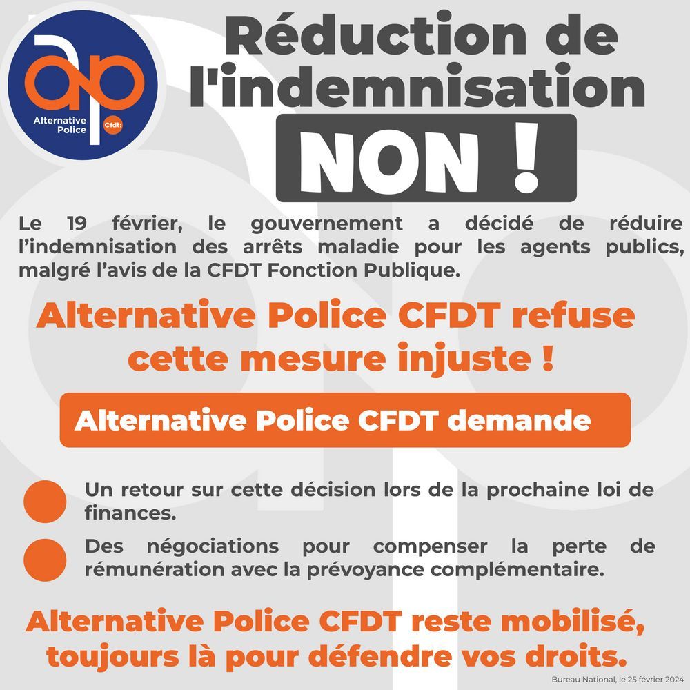 Réduction de l'indemnisation : c'est non !