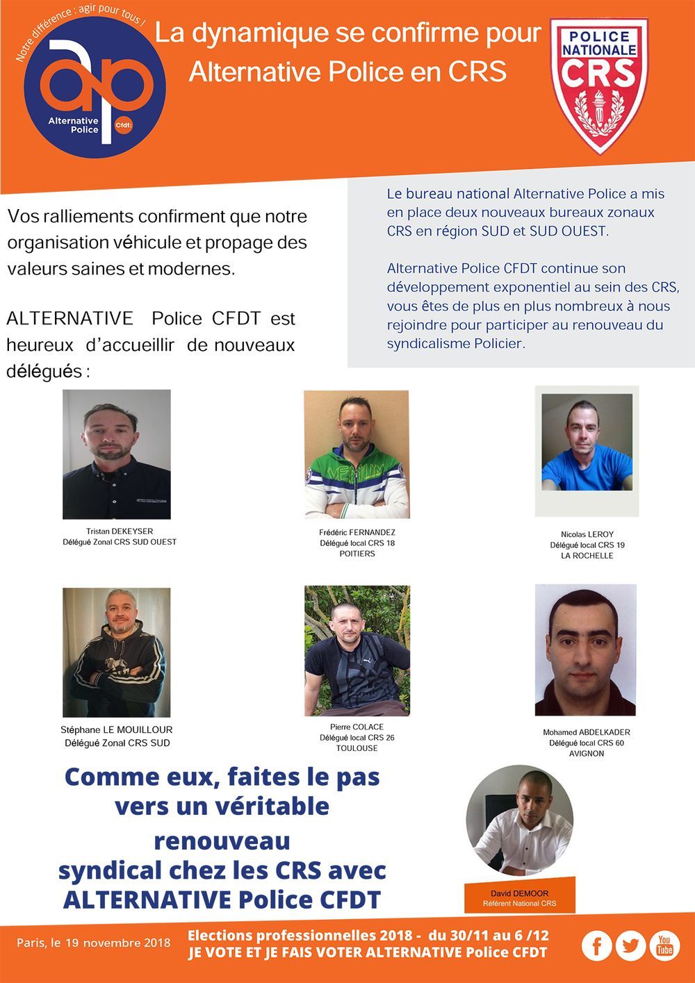 Ralliements CRS partout en France