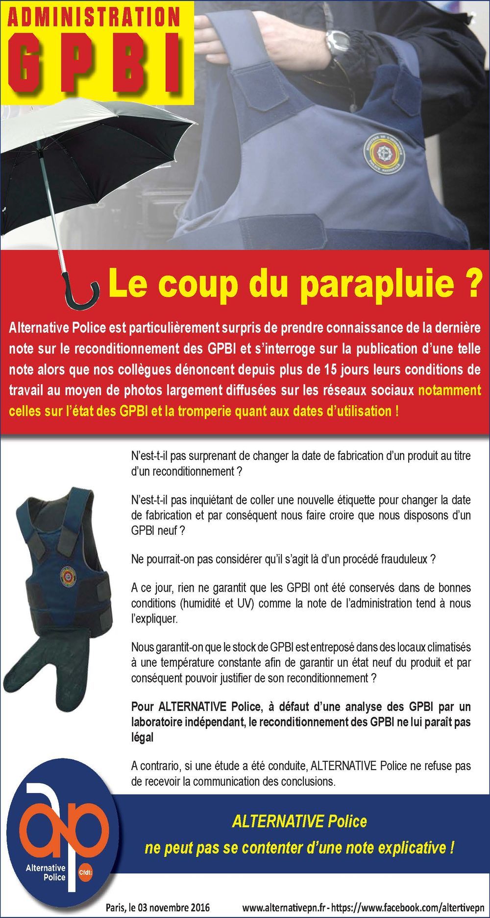 Gilet pare-balles