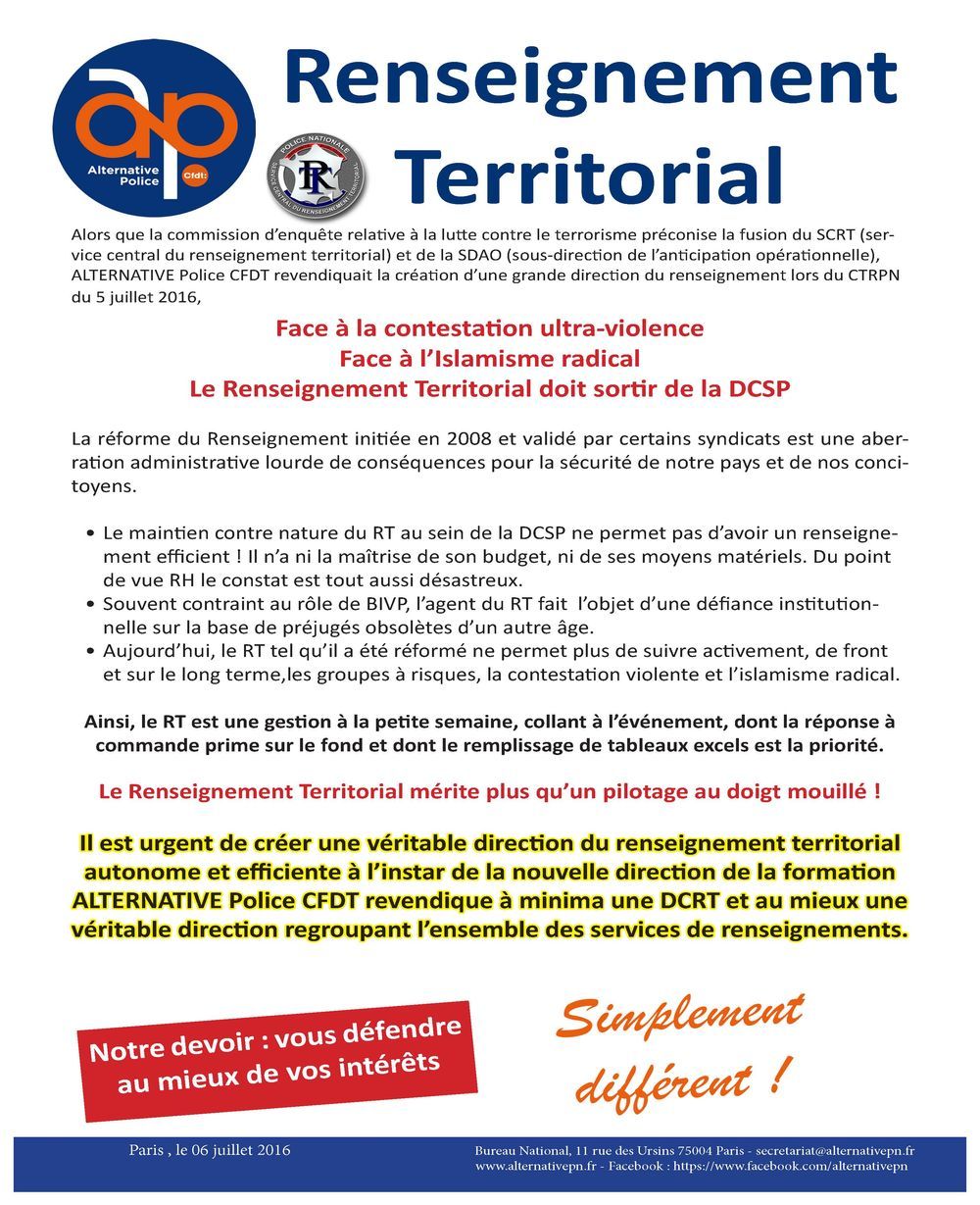 Renseignement territorial