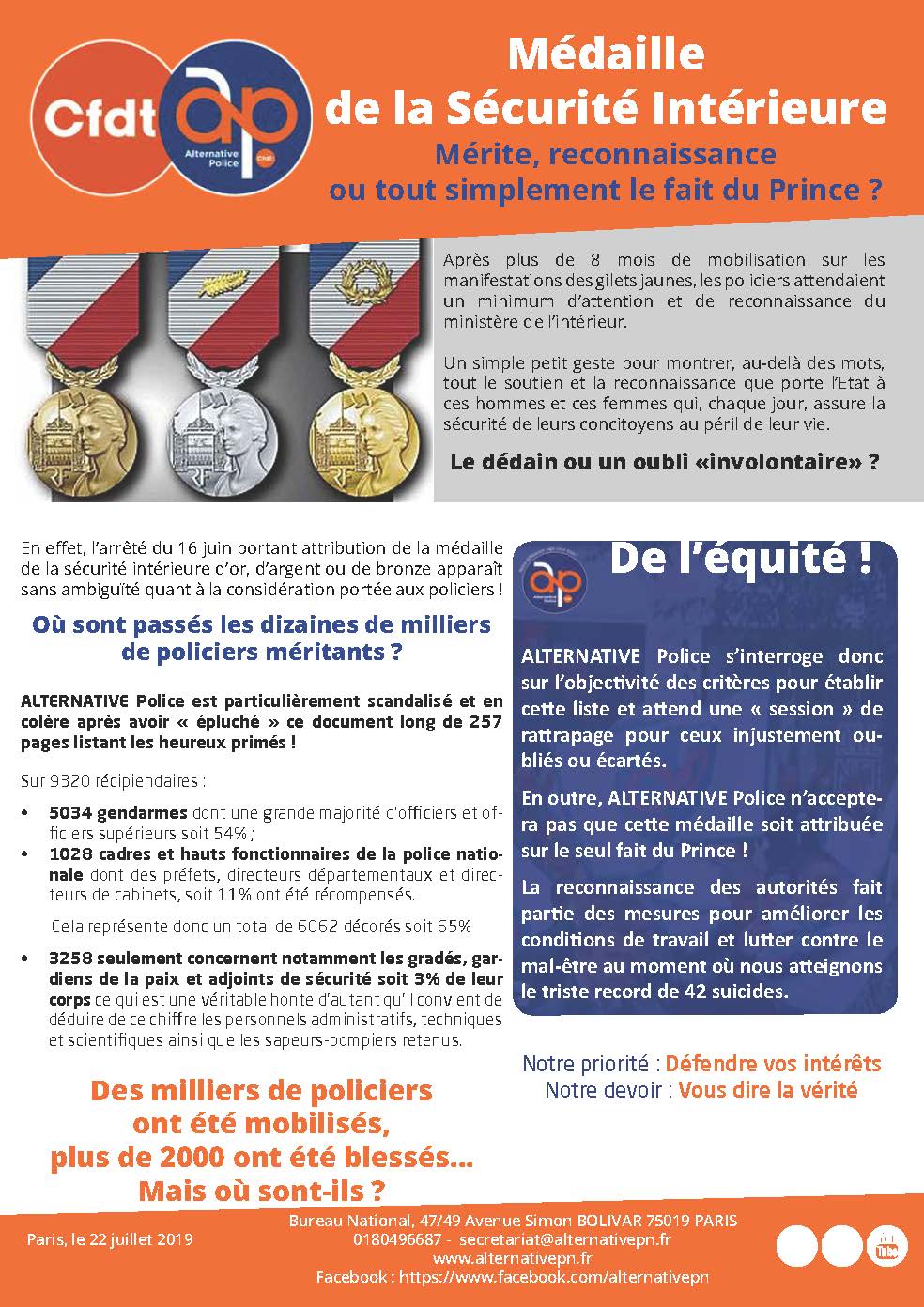 Médaille de la Sécurité Intérieure - MSI