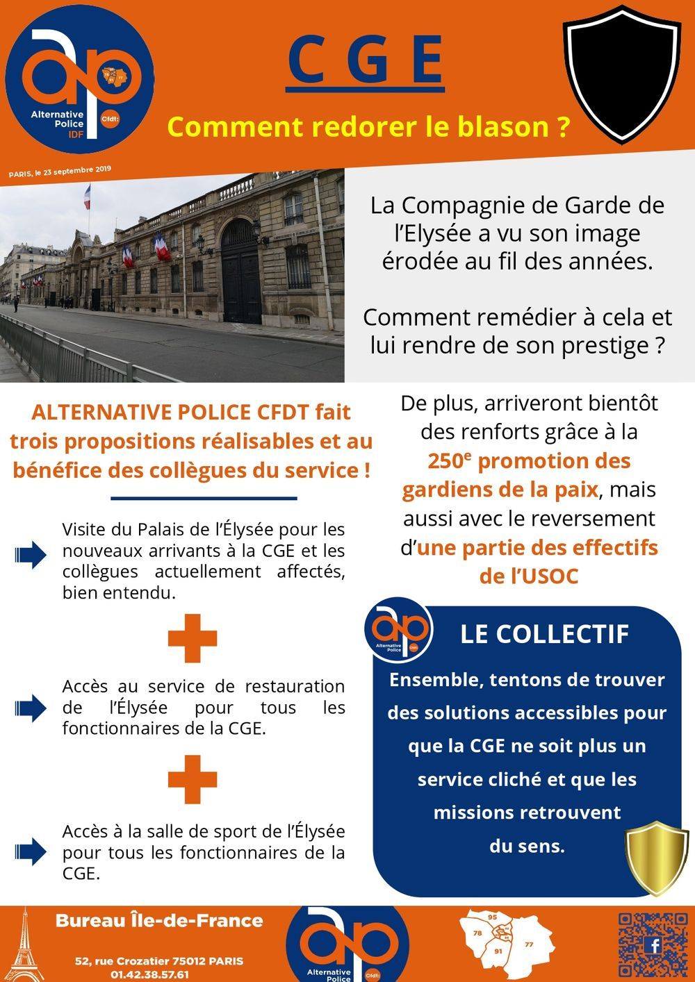 C G E Comment redorer le blason ?
