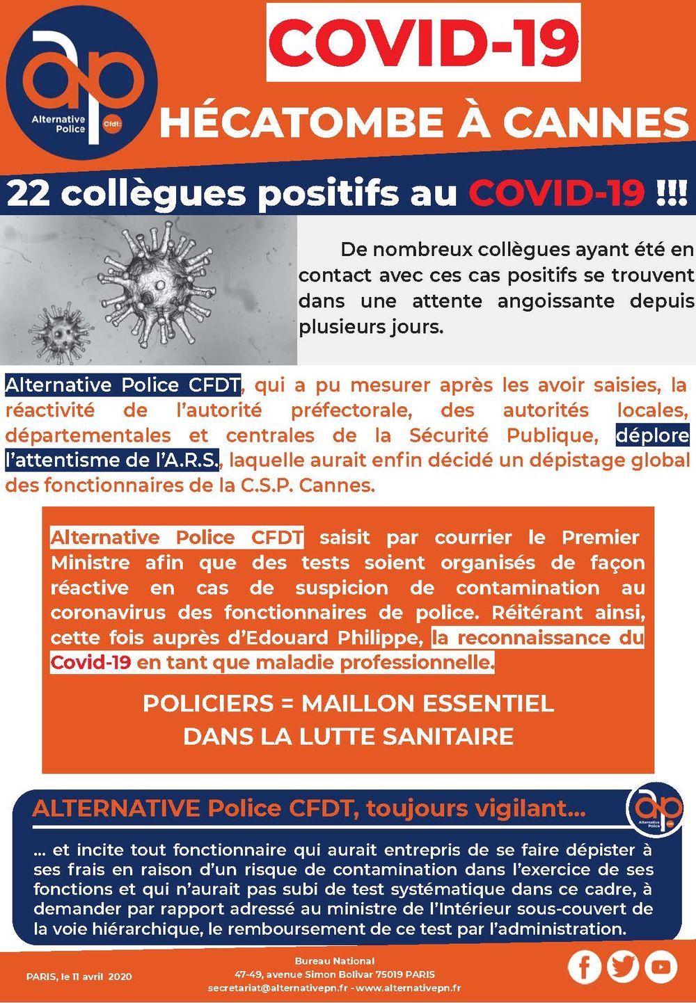 COVID-19 : Hécatombes à Cannes