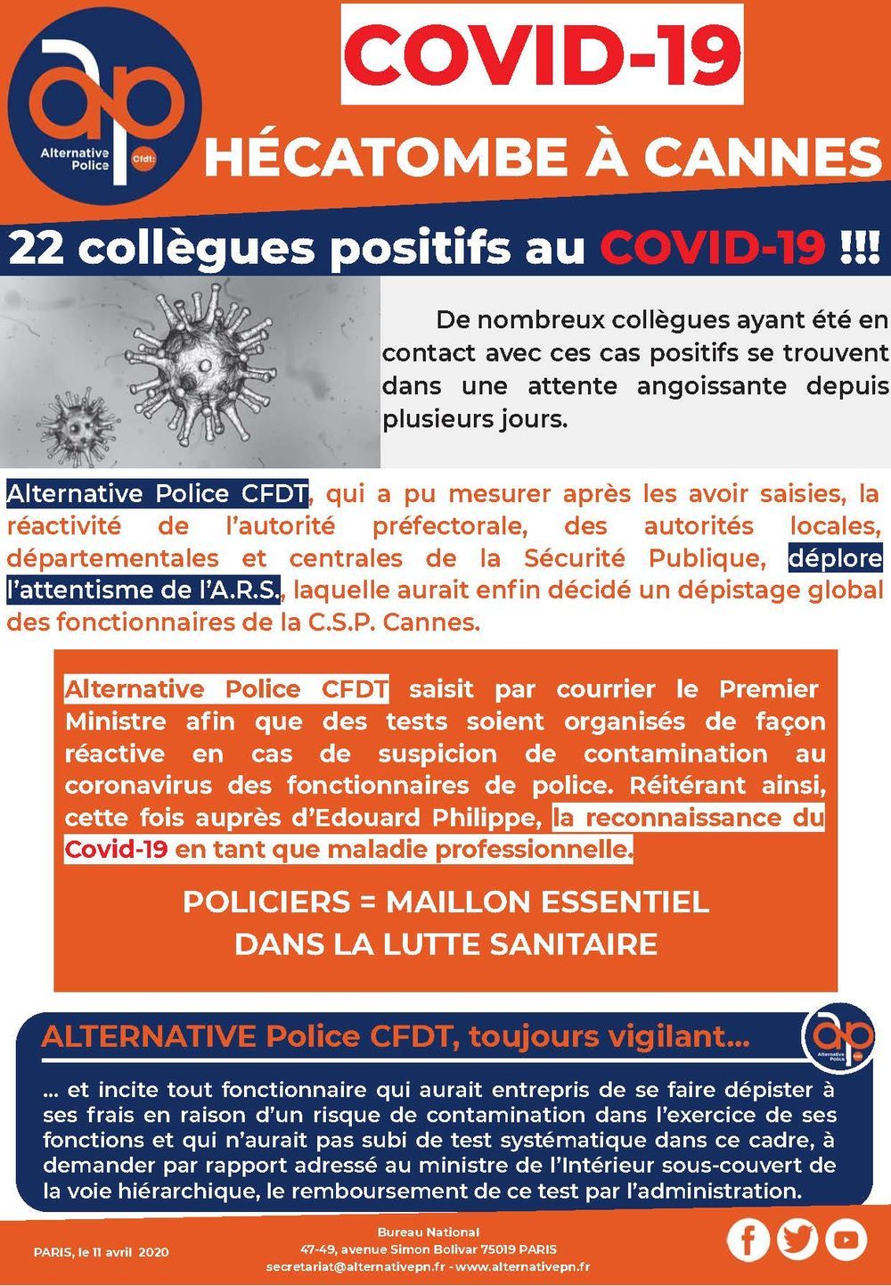 COVID-19 : Hécatombes à Cannes