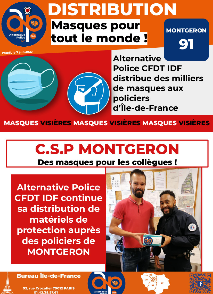 Distribution à Montgeron (91) : des masques pour tout le monde !