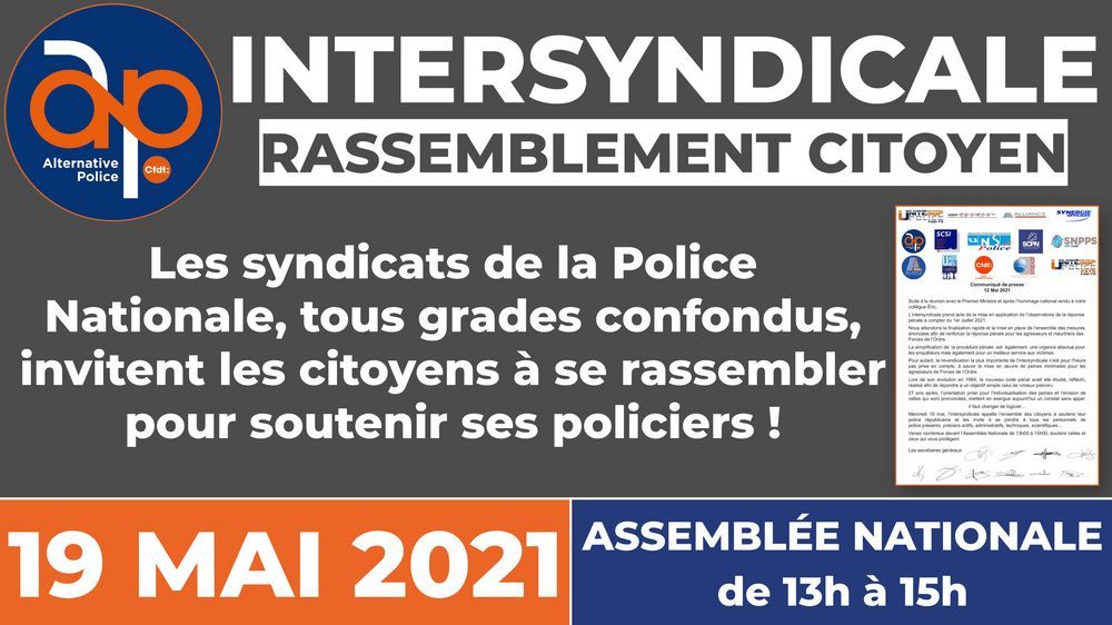 Intersyndicale : rassemblement le 19 mai 2021