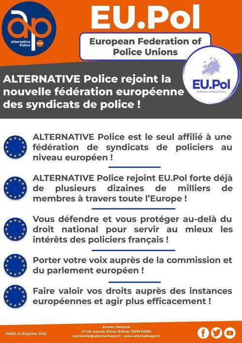 EU.Pol - nouvelle fédération européenne des syndicats de Police