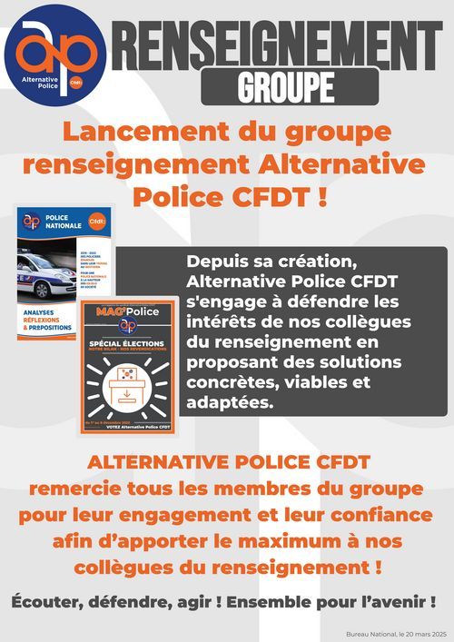 Groupe RENSEIGNEMENT : Lancement !